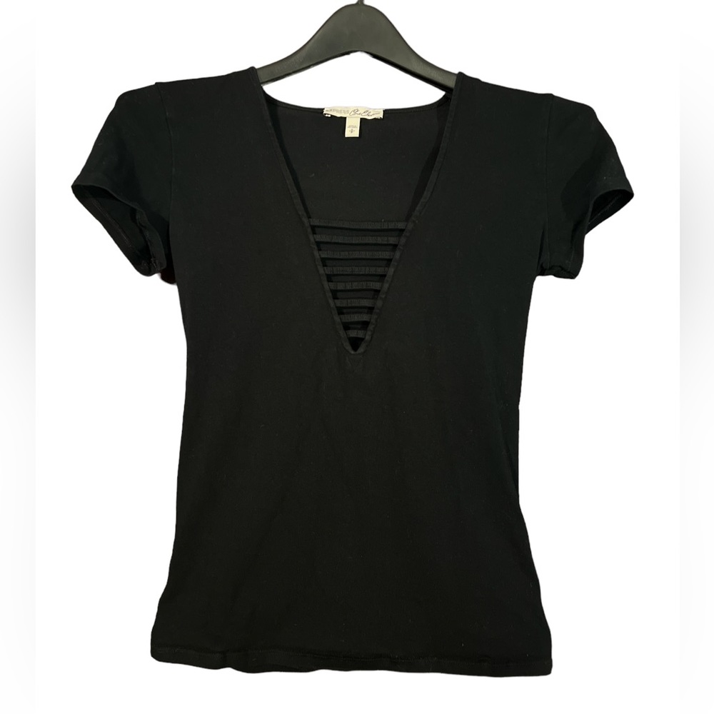 Express Women’s Black Cutout Shirt Small